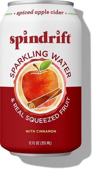Spindrift's Fan-Favorite Spiced Apple Cider and Cranberry Raspberry Flavors Return for Fall