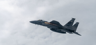 Maj. Timothy Phillips from the 40th Flight Test Squadron fires an Advanced Medium Range Air to Air Missile during a test mission from an F-15C Eagle, Eglin Air Force Base, Fla., Feb. 25, 2020. The 40th FLTS executes fighter developmental test and support to deliver war-winning capabilities to the battlefield. (U.S. Air Force photo by Tech. Sgt. John McRell)