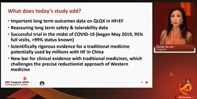 On August 26, local time, Prof. Carolyn Sp Lam, a Senior Consultant at the National Heart Centre Singapore, delivered a presentation and engaged in a discussion during the Hot Line session at the ESC Congress.