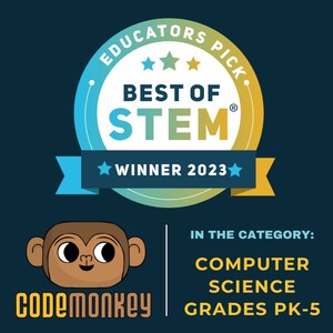 CodeMonkey wins the prestigious Educators Pick - Best of STEM 2023 Award