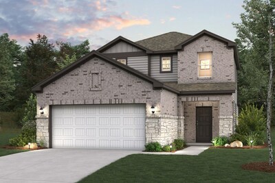 Hampton Floor Plan Exterior Rendering | Lakes at Black Oak by Century Communities | New Homes in Magnolia, TX