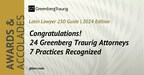 24 Greenberg Traurig Attorneys, 9 Practices Recognized in Latin Lawyer 250