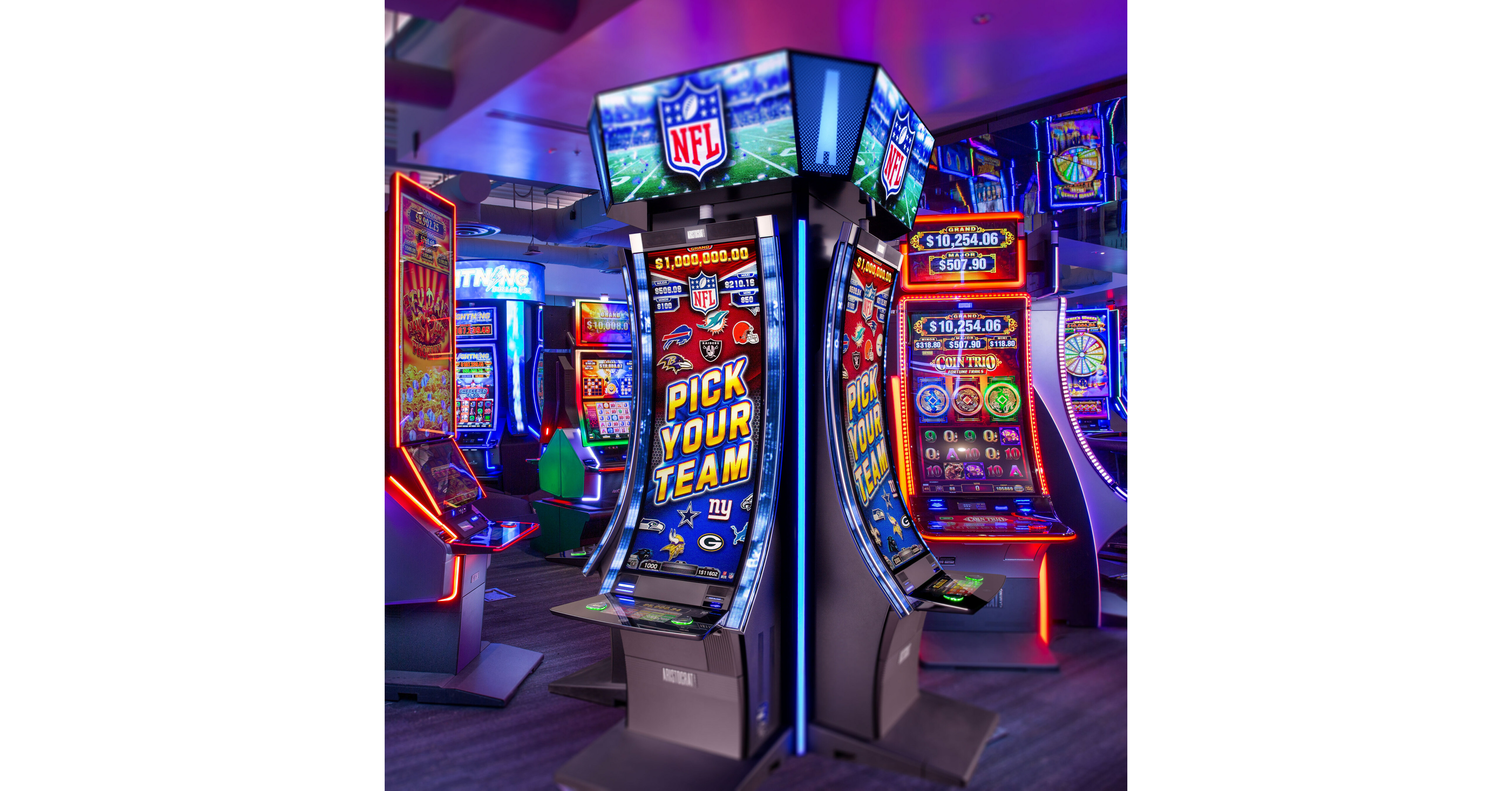 NFL teams with Aristocrat Gaming on Super Bowl Jackpot slot machines