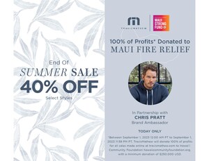 TravisMathew and Chris Pratt Team Up for Maui Relief Efforts in Online Sale