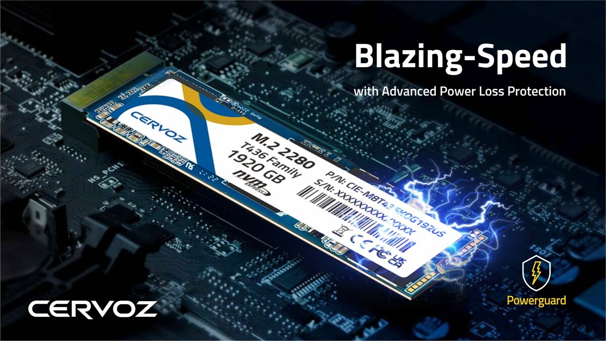 Cervoz NVMe PCIe Gen3x4 SSDs: Blazing-Speed with Advanced Power Loss Protection - Vimarsana News
