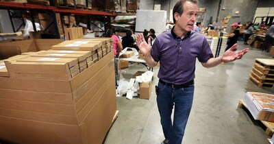 American Paper Optics CEO Founder John Jerit in factory that makes their "NASA Selected", ISO Certified and Made in the USA safe solar eclipse glasses.