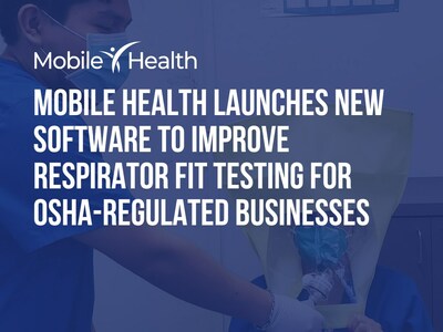 Mobile Health, a leader in the respiratory protection field since 1984, has launched their new Respirator Fit Testing Portal — empowering employers with the tools they need to meet OSHA compliance.