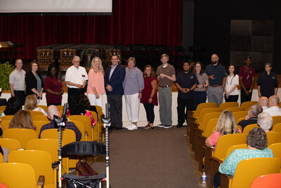 Recognized for five years of service to FHU.