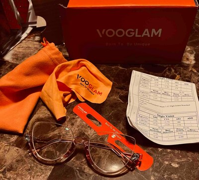 Vooglam semi-rimless frame glasses