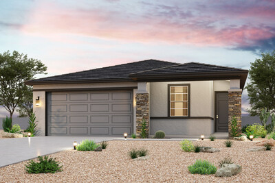 Residence 3 Exterior Rendering | New Homes in Buckeye, AZ | The Grove Collection at Village at Sundance by Century Communities