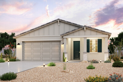 Residence 2 Exterior Rendering | New Homes in Buckeye, AZ | The Grove Collection at Village at Sundance by Century Communities