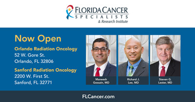 Central Florida Cancer Care Center/Radiation Oncology Consultants Joins Florida Cancer Specialists & Research Institute. Board-certified radiation oncologists Maneesh Gossain, MD, Richard Lee, MD and Steven G. Lester, MD, FACRO, will continue to provide care to patients at two existing locations, renamed as FCS Orlando Radiation Oncology at 52 W. Gore Street, Orlando, FL 32806 and FCS Sanford Radiation Oncology at 2200 W. 1st Street, Sanford, FL 32771.