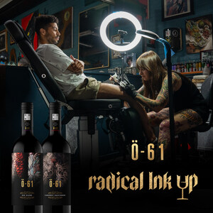 VSPT wine group launches new Ö-61 wines and unveils U.S. sweepstakes for sponsored tattoo "Radical Ink Ups!"