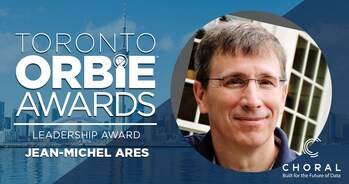 Leadership Award Recipient, Jean-Michel Arès of Choral Systems