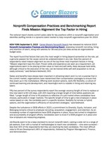 Nonprofit Compensation Practices and Benchmarking Report Press Release