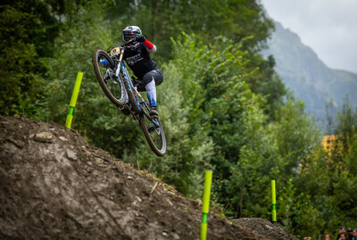 Monster Energy’s Marine Cabirou Takes Third Place in the Elite Women Division at UCI Downhill Mountain Bike World Cup in Loudenvielle-Peyragudes
