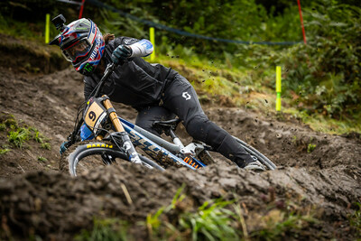 Monster Energy’s Marine Cabirou Takes Third Place in the Elite Women Division at UCI Downhill Mountain Bike World Cup in Loudenvielle-Peyragudes