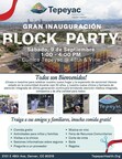 Tepeyac Block Party Flyer in Spanish