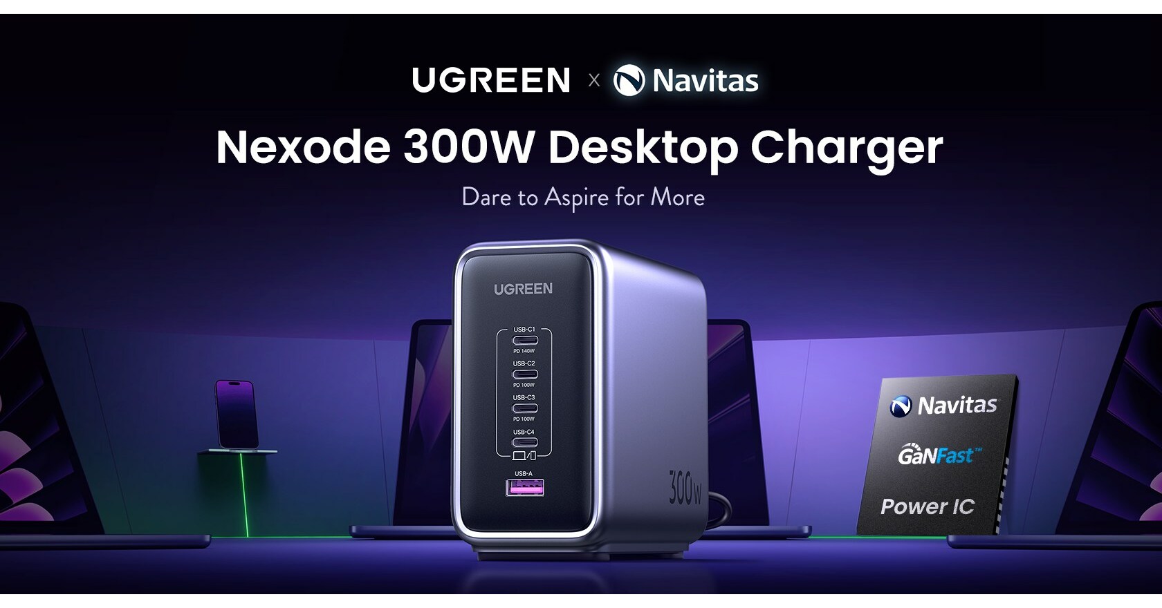 UGREEN GAN 100W Desktop Charger