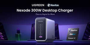 Ugreen Introduces World's First 5-Port 300W GaNFast Desktop Charger