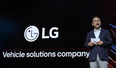 LG CEO William Cho at IAA Mobility 2023 press conference. (PRNewsfoto/LG-One)