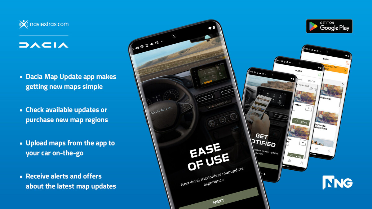 Dacia Partners with NNG to Offer Dacia Drivers Smartphone-Based Map Updates - Vimarsana News