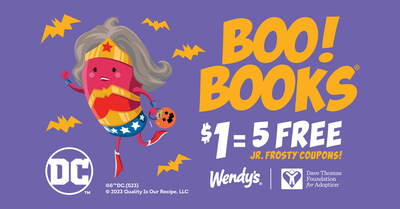 Have No Fear, Frosty Boo! Books are Here! Wendy’s and DC Team Up to Support Foster Care Adoption with Free Jr. Frosty Coupons for $1
