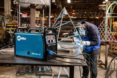 The new Millermatic® 142 MIG welder delivers precise, professional-quality results for welders at home or on the work site.