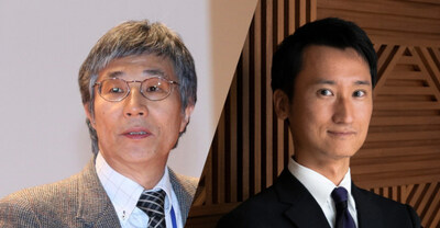 Professor Takehiko Kariya, from the University of Oxford(Left) and Emotional Link LLC CEO, Naoto Sato(Right)