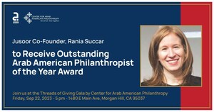 Intuit Mailchimp CEO and Co-Founder of Jusoor Rania Succar to Receive Prestigious Arab American Philanthropy Award for work with Syrian youth and refugees