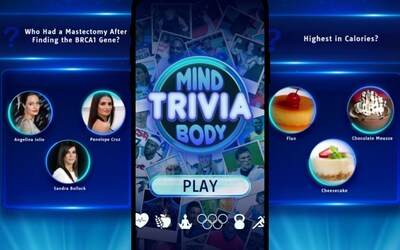 Mind Body Trivia mobile game pages