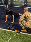 Pugh conquers each of six events in the Army Combat Fitness Test.
