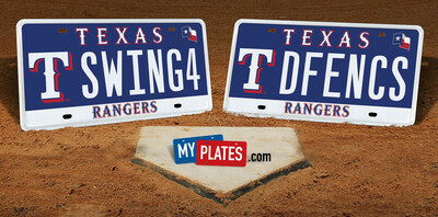 New Texas Rangers license plate
