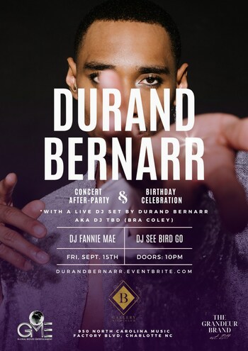 Durand Bernarr Official After-party and Birthday Celebration Artwork