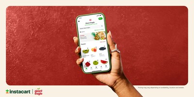 Instacart and Giant Eagle announce their partnership to enable same-day delivery.