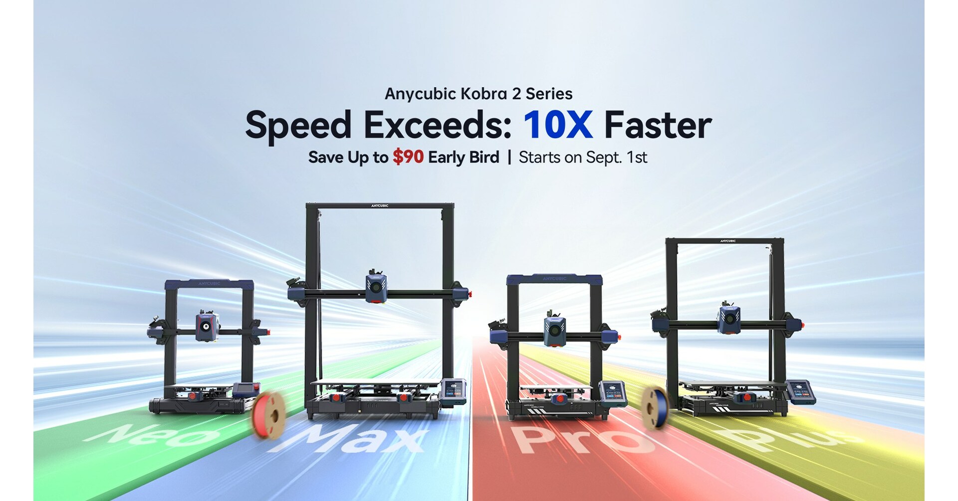 ANYCUBIC Kobra 2 Plus 3D Printer Large,500mm/s High Speed Printing