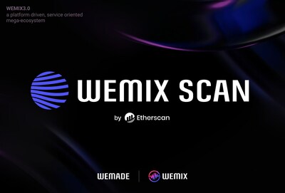 Wemade laucnhes new Block Explorer 'WEMIX Scan' (PRNewsfoto/Wemade Co., Ltd)