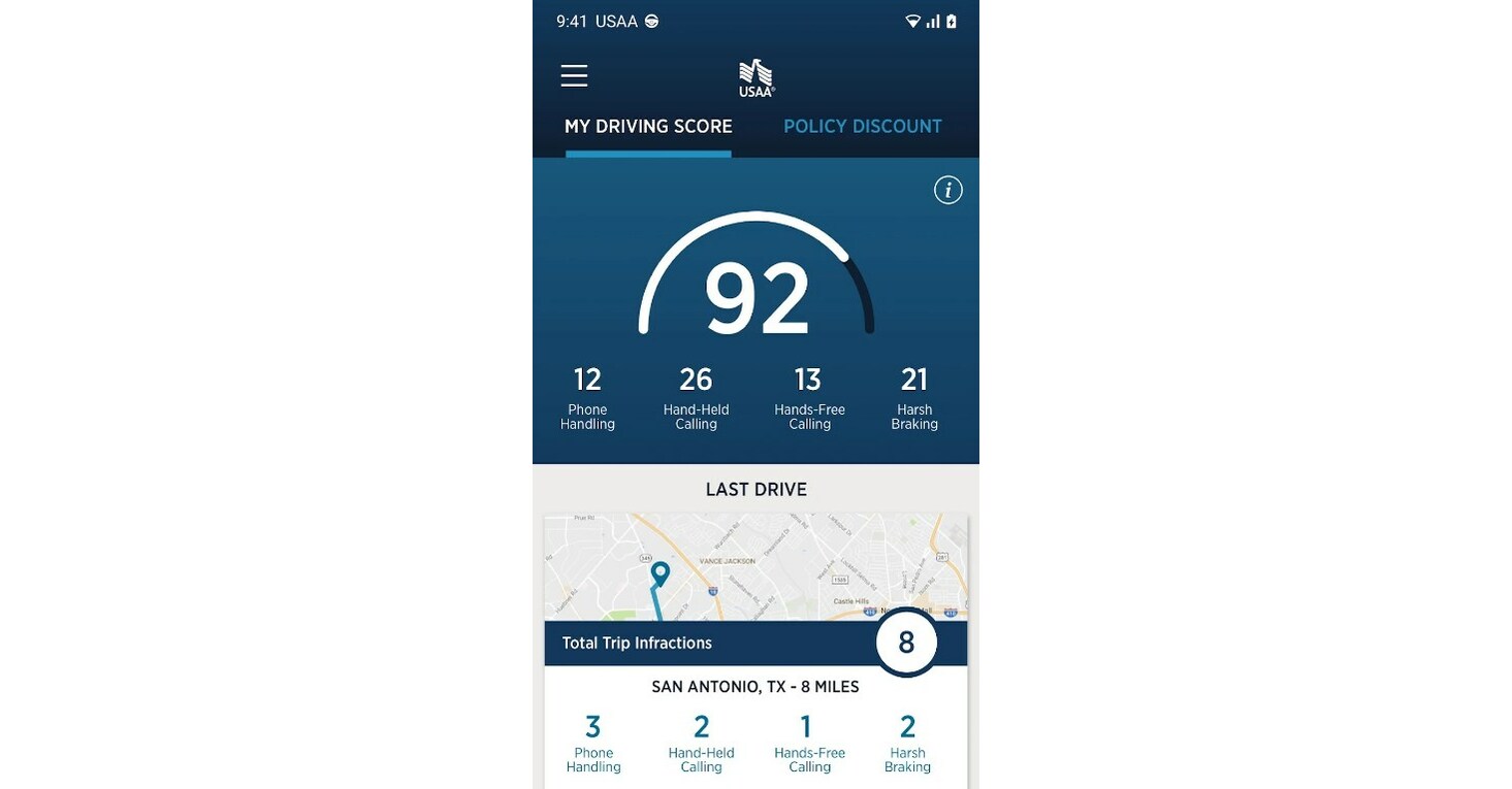 USAA Unveils Top 10 States with Most & Least Distracted Drivers