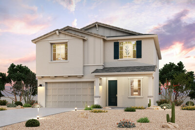 Residence 5 Exterior Rendering | New Homes in Surprise, AZ | The Vistas Collection at North Copper Canyon by Century Communities
