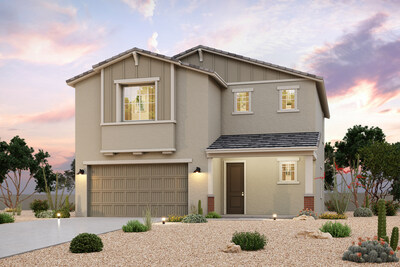 Residence 4 Exterior Rendering | New Homes in Surprise, AZ | The Vistas Collection at North Copper Canyon by Century Communities