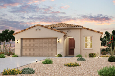 Residence 2 Exterior Rendering | New Homes in Surprise, AZ | The Vistas Collection at North Copper Canyon by Century Communities