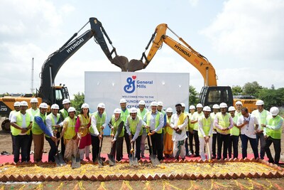 General Mills India - Groundbreaking ceremony for its new plant in Nashik, Maharashtra (PRNewsfoto/General Mills)