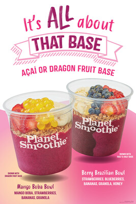 Planet Smoothie Mango Boba Bowl and Berry Brazilian Bowl