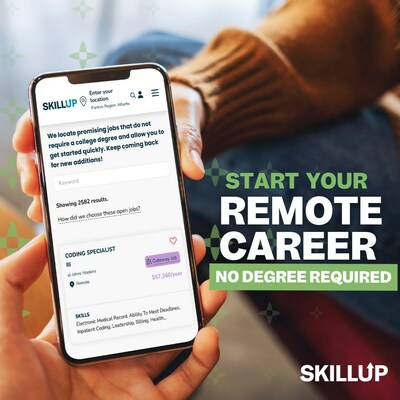 SkillUp's remote job catalog is unlike others. We've made it easier to find promising jobs by only showing the best opportunities that don't require a degree, offer livable wages, have growth opportunities, and are easy to train and upskill into from anywhere.