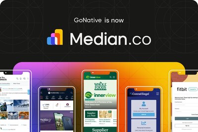 GoNative is excited to announce its new brand and website: Median.co. (CNW Group/Median.co)