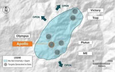 Figure 4: Plan View of the Guayabales Project Highlighting the Apollo Area (CNW Group/Collective Mining Ltd.)