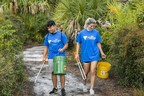 Volunteers participate in a clean-up at Jupiter Inlet Lighthouse. Photo by Paul Marino Photography.