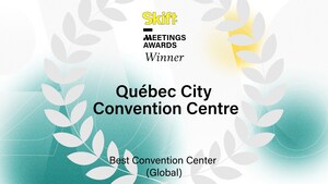 Le Centre des congrès de Québec remporte la catégorie Meilleur centre de congrès des Skift Meetings Awards 2023