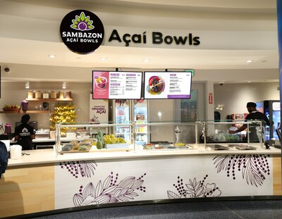 The new SAMBAZON Açaí Bowls location at Nova Southeastern University in Fort Lauderdale/Davie, FL. Situated in Razor’s Reef Food Court – the University’s campus dining complex.