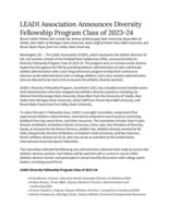 LEAD1 Association Announces Diversity Fellowship Program Class of 2023